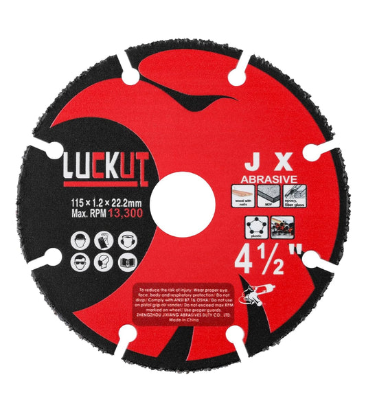 Multi-Cut- 4 1/2 Inch Multi-Purpose Cutting Wheel for Wood, Laminate, Plastic, Wood Cutting Disc, 4.5 Inch, Tungsten Carbide, 115mm