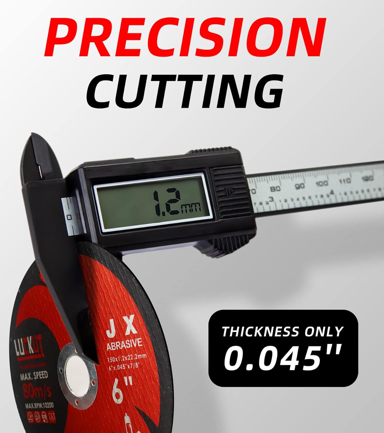 7" Cutting Disc for 6 x 0.45 x 7/8 inch Thin Metal Stainless Steel Cut-Off Wheels for Angle Grinders