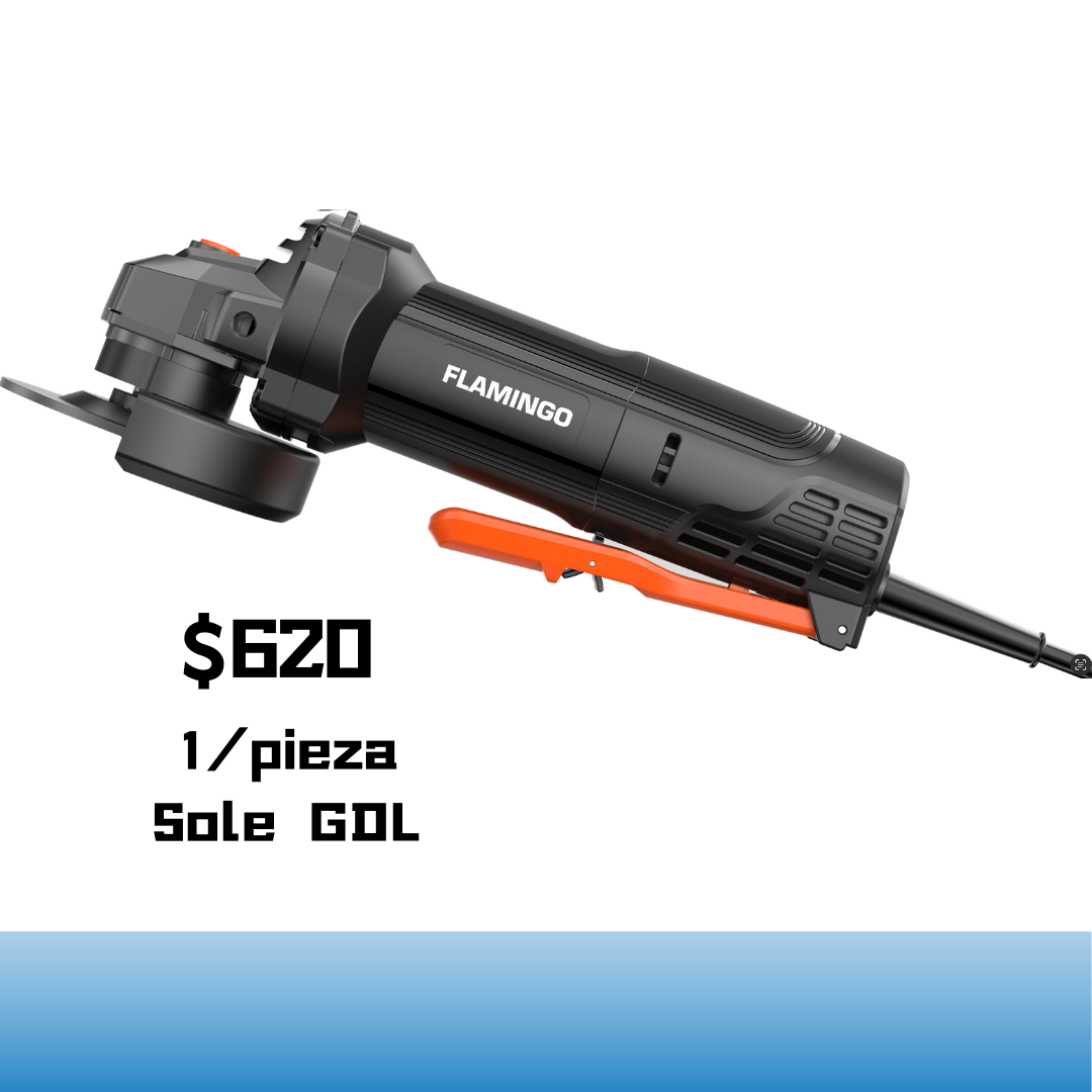 Esmeriladora Angular 900w Cambio Rápido Sin Herramientas 4 ½ FLAMINGO