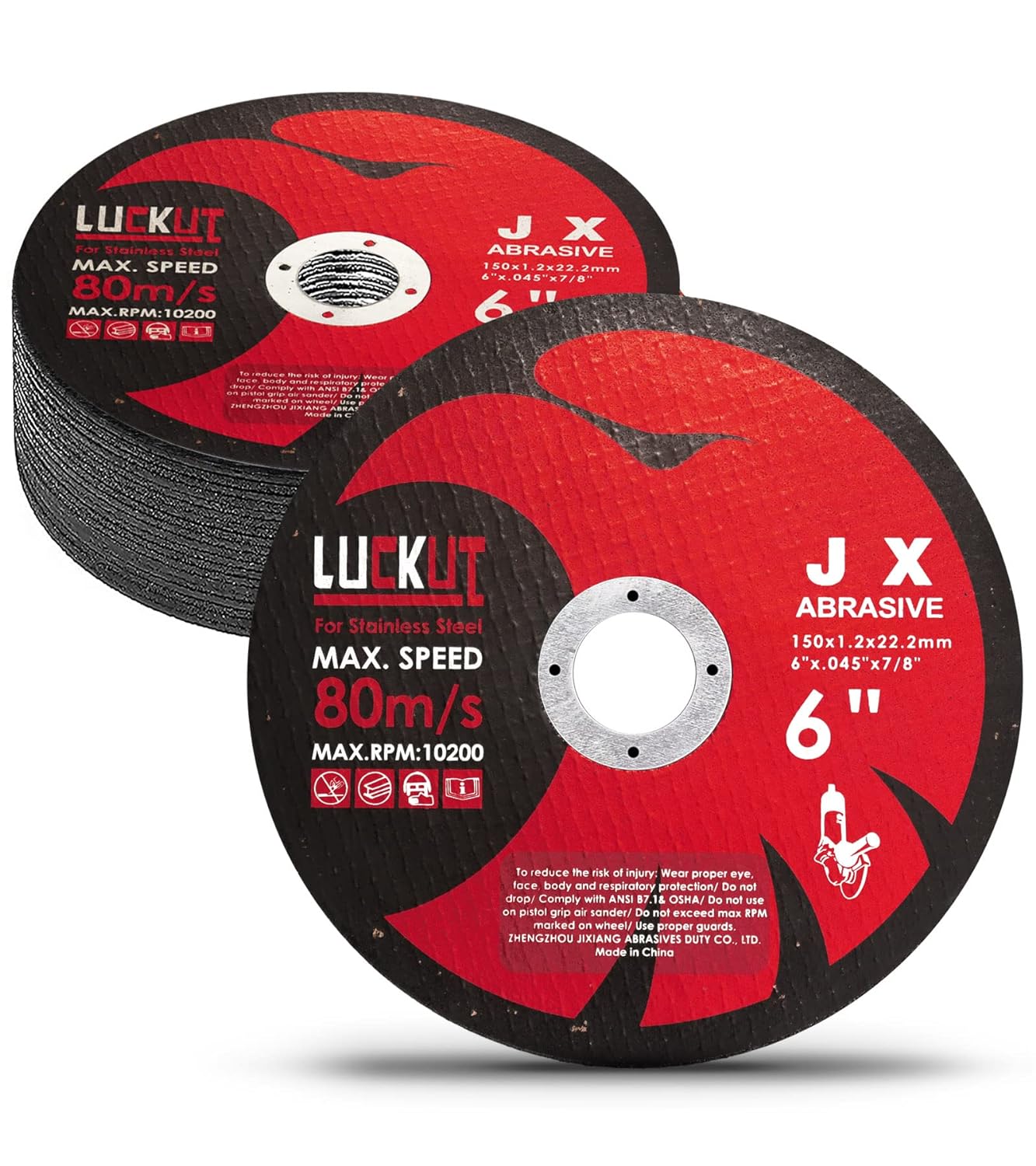 7" Cutting Disc for 6 x 0.45 x 7/8 inch Thin Metal Stainless Steel Cut-Off Wheels for Angle Grinders 