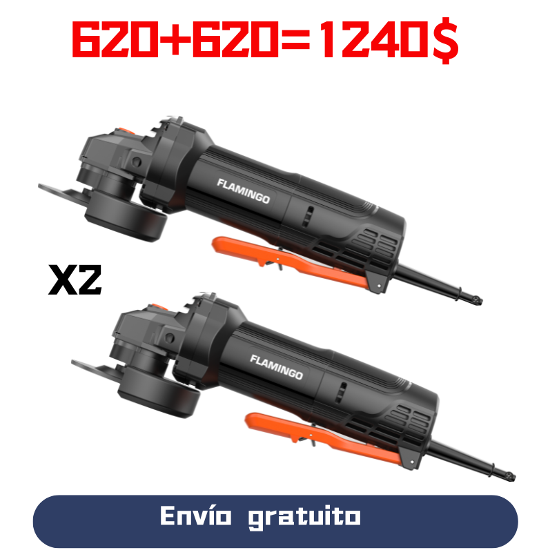 Esmeriladora Angular 900w Cambio Rápido Sin Herramientas 4 ½ FLAMINGO