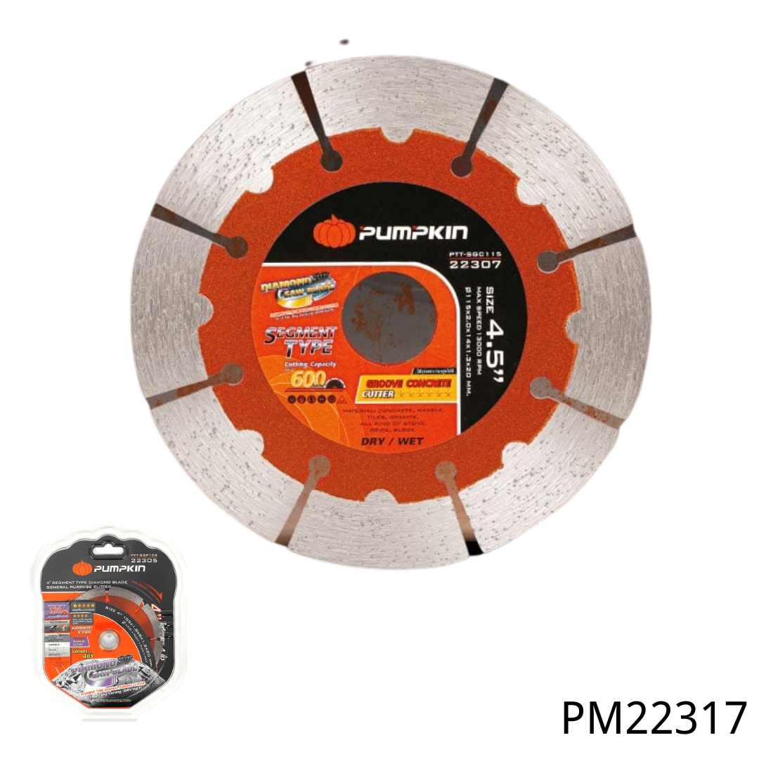 4.5“ PM22314 PM22317 PM22311  DISCO DE CORTE DE DIAMANTE DE SEGMENTOS DE USO GENERAL GENERAL USE SEGMENT DIAMOND CUTTING DISC 105x20(16)mm PM22305