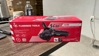 Esmeriladora Angular 900w Cambio Rápido Sin Herramientas 4 ½ FLAMINGO