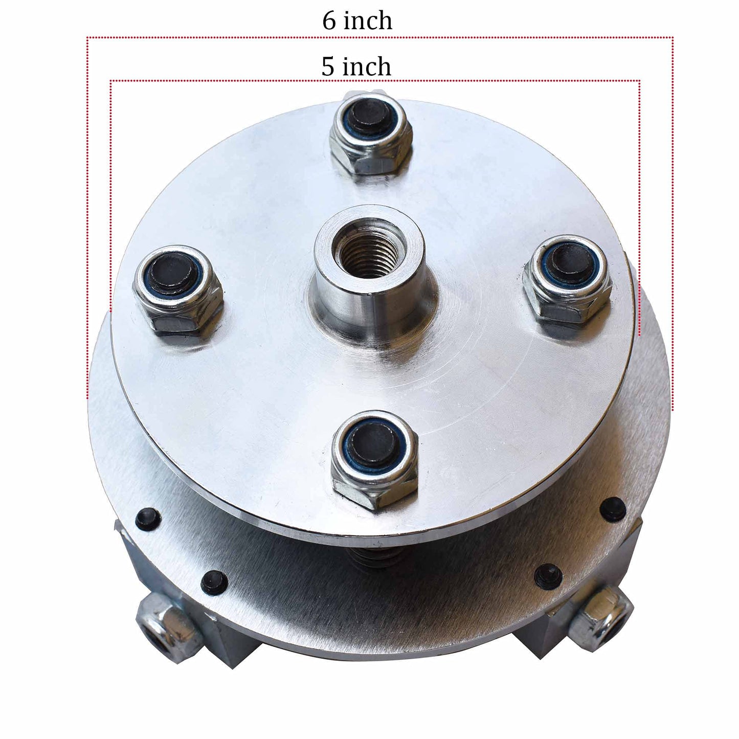 6" Herramienta de martillo de abujardado con placas de doble capa de 6 pulgadas para amoladora angular (eje: rosca de 5/8"-11), 4 rodillos